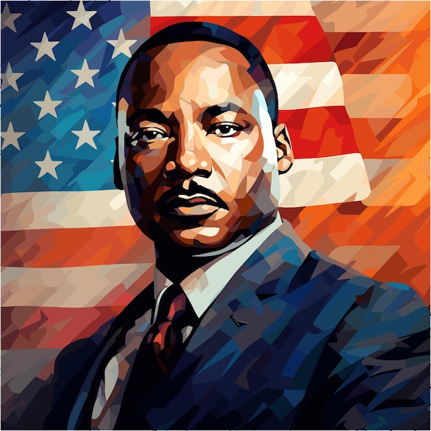 Martin luther king day vector illustration