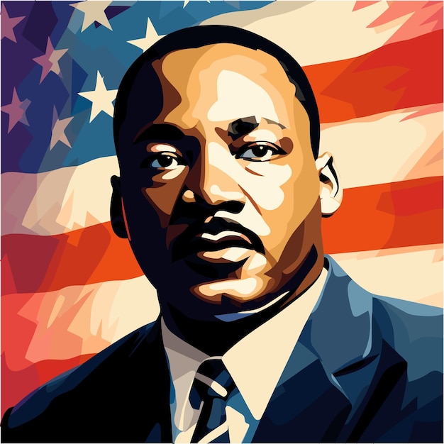 Martin luther king day vector illustration