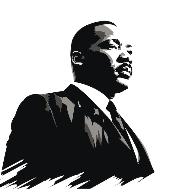 Vettore illustrazione vettoriale del giorno di martin luther king