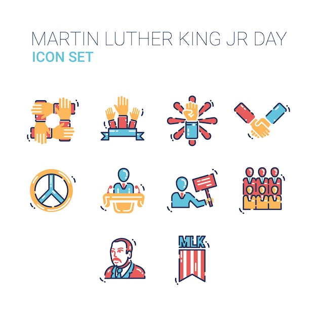 MARTIN LUTHER KING JR DAY ICONS