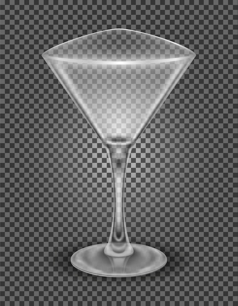 martini cocktail alcoholic drink glass vector illustration isolated on white background