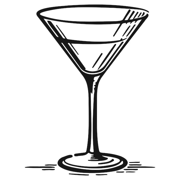 Vector martini glass_c