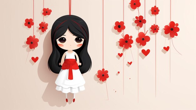 Martisor cartoon vector