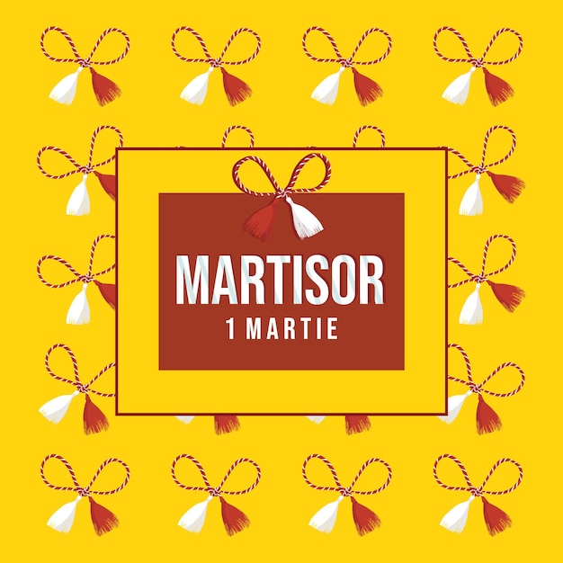 Vector martisor design concept for spring event