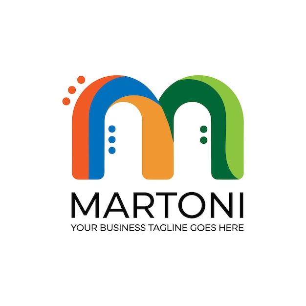 martoni logo template design