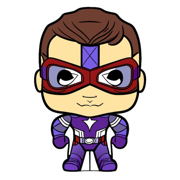 marvel hawkeye vector illustration cartoon