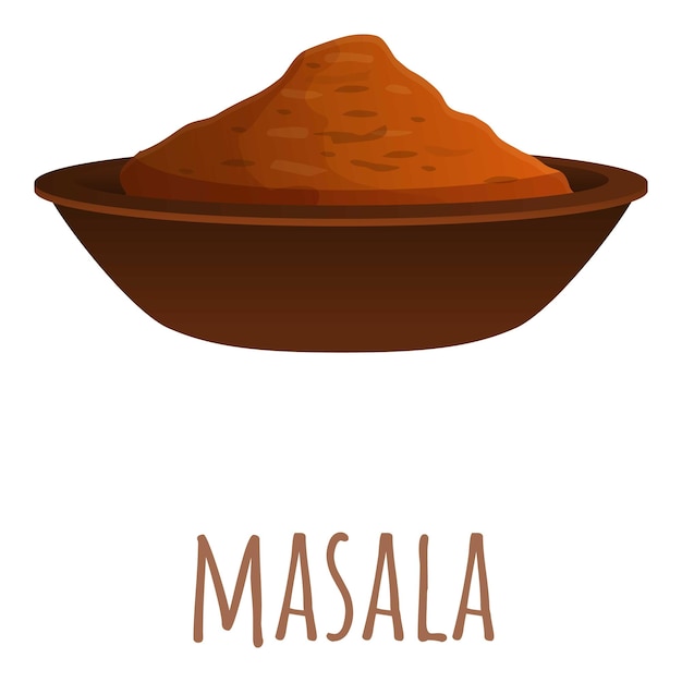 Vettore iconica di masala caricatura di icona vettoriale di masala per il web design isolata su sfondo bianco