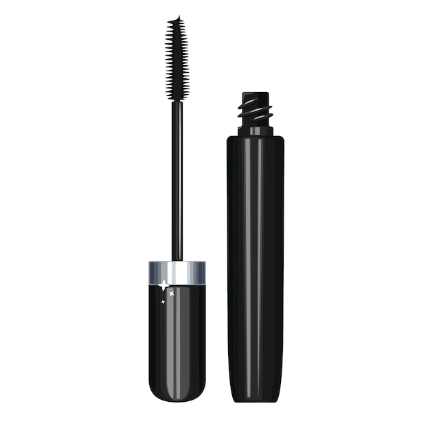 Mascara geïsoleerd, cosmetisch ontwerp