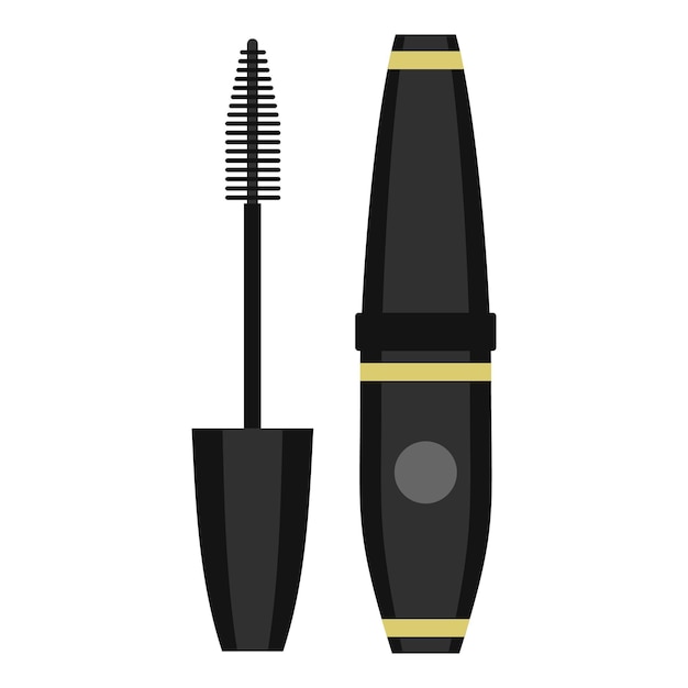 Mascara icon Flat illustration of mascara vector icon for web