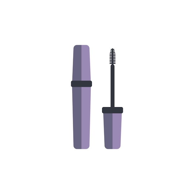 Mascara vlakke vector stijlicoon. Make-up illustratie.