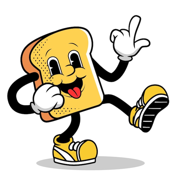 Mascot Bread Character Cartoon