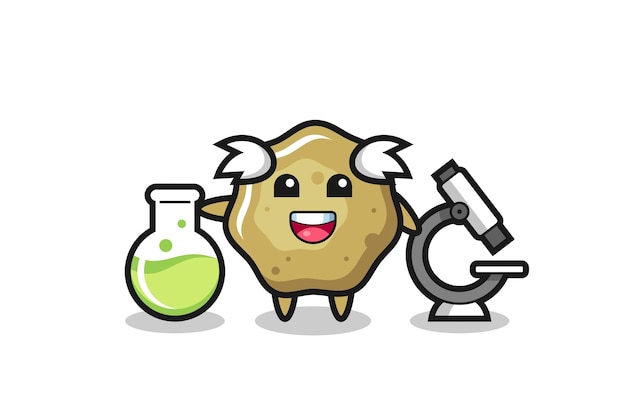 Mascot character of loose stools as a scientist