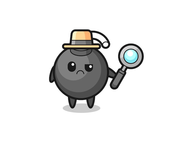 The mascot of cute bomb as a detective