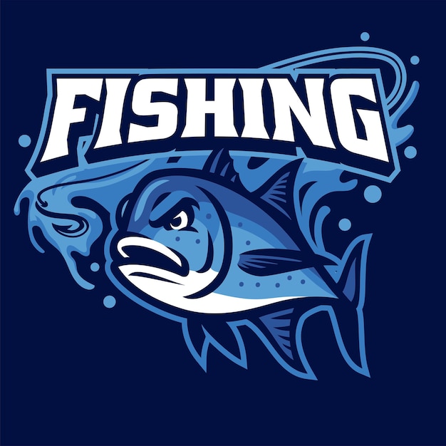 Mascot of fishing giant trevally