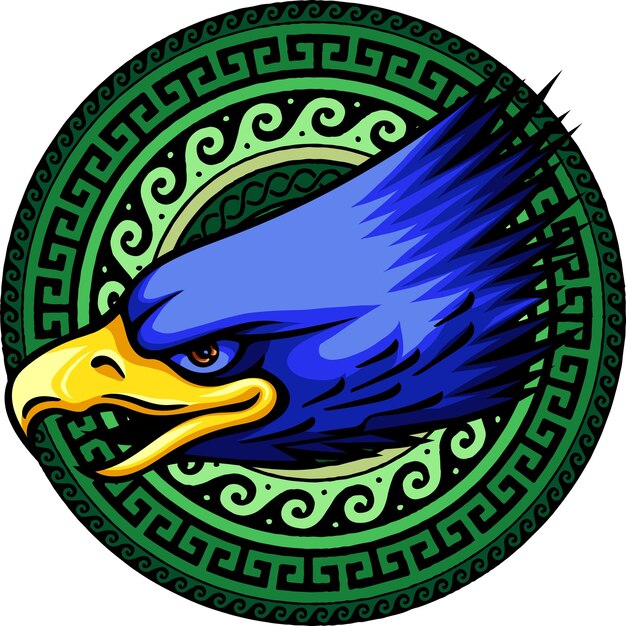 Vector mascot head of an eagle