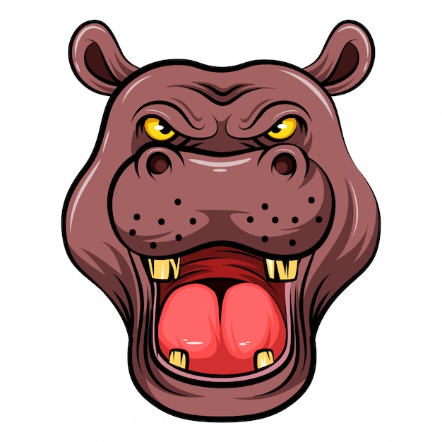 Mascot head of an hippo