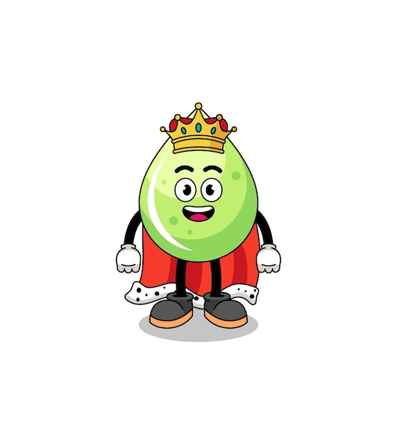 Mascot illustration of melon juice king