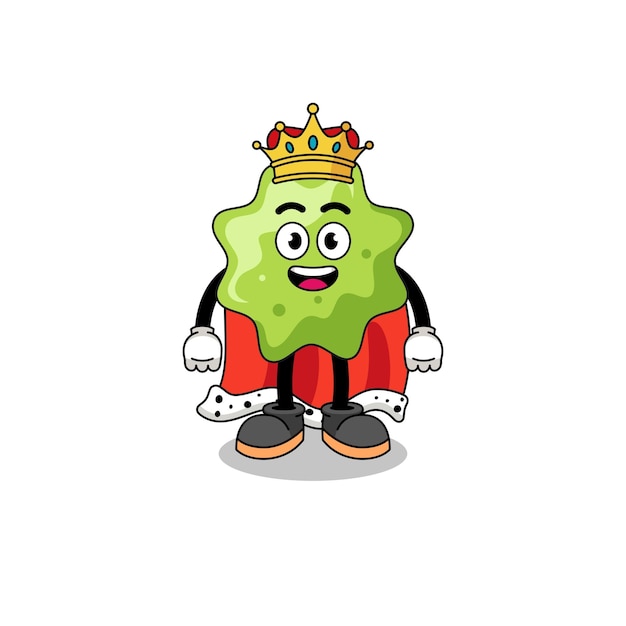 Mascot illustration of splat king