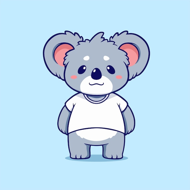 The Mascot Koala Teddy Bear is Smiling