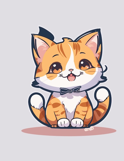 a mascot logo of cat