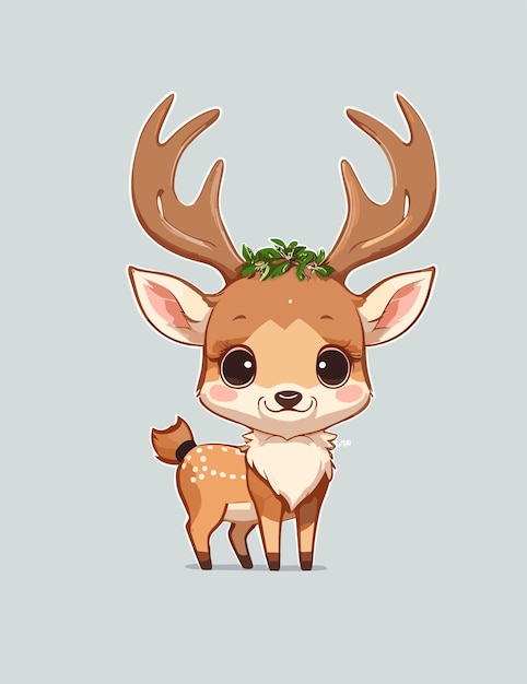 a mascot logo of deer