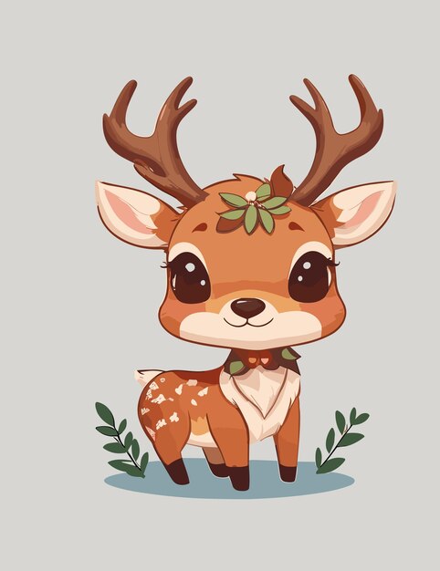 Vector a mascot logo of deer