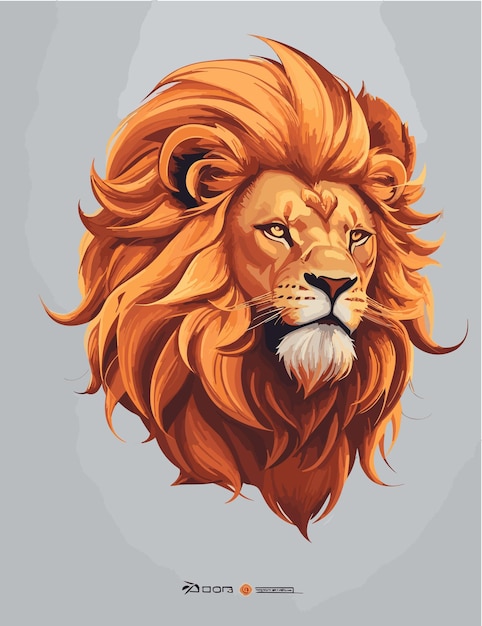 талисман логотип льва
