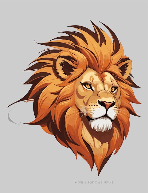 a mascot logo of lion