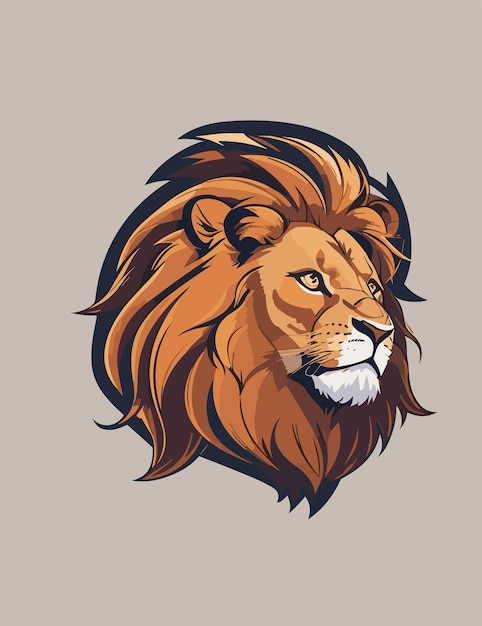 a mascot logo of lion