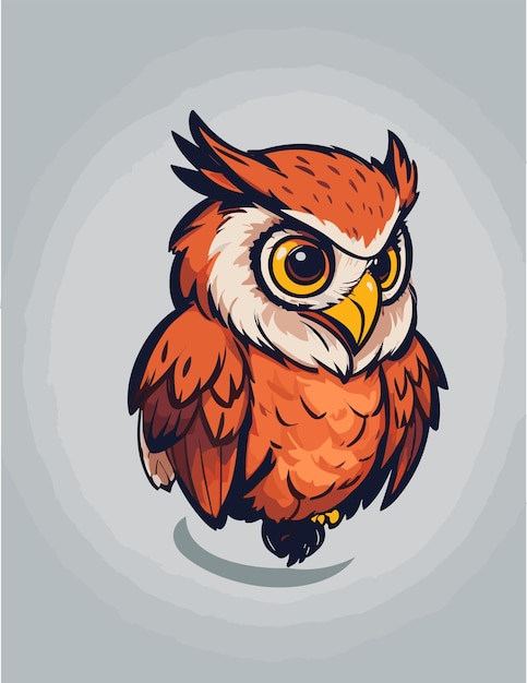 a mascot logo of owl