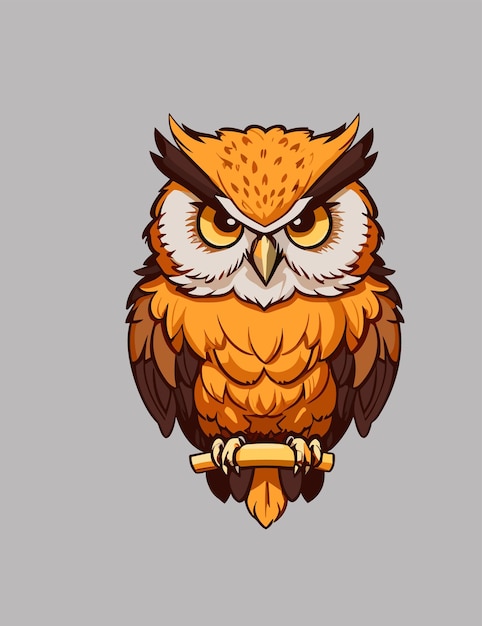 a mascot logo of owl