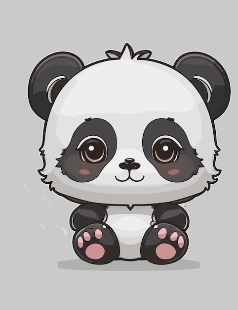 a mascot logo of panda