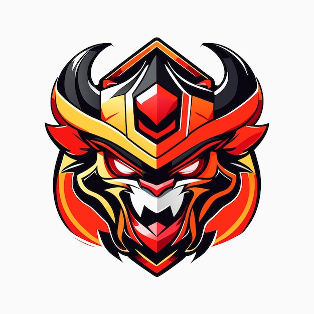 Mascot logo for sports and esports vintage vector template