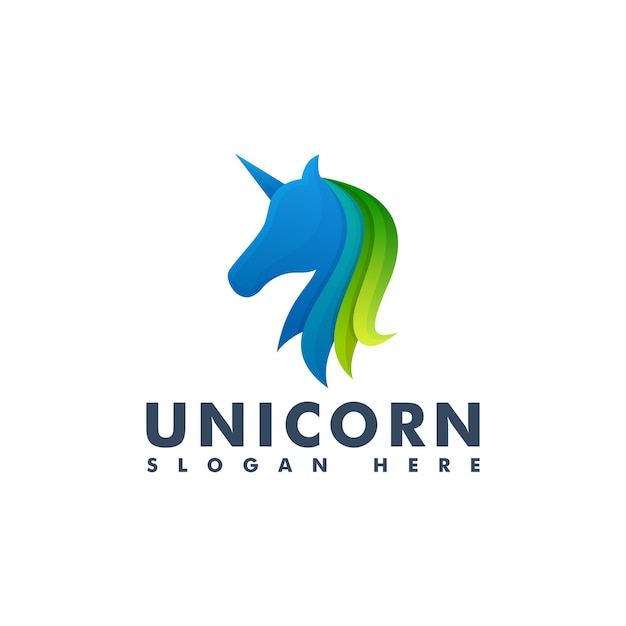 Mascot logo unicorn