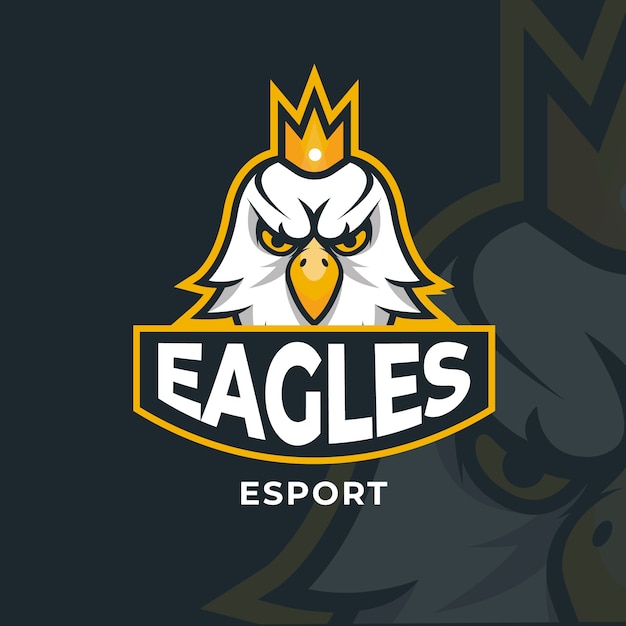 Vector mascot logo with with eagle