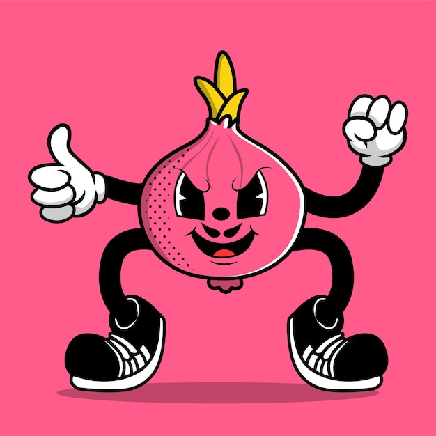 Mascot Onion Character Cartoon