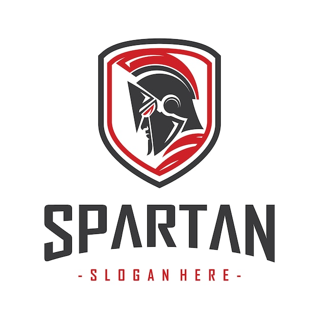 Mascot spartan warrior logo vector