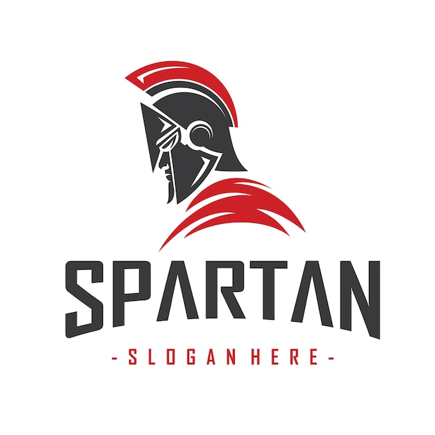 Mascot spartan warrior logo vector