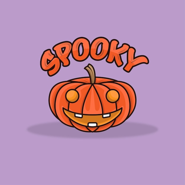 Mascot Spooky Fruit Pompoen Cartoon Hellowen