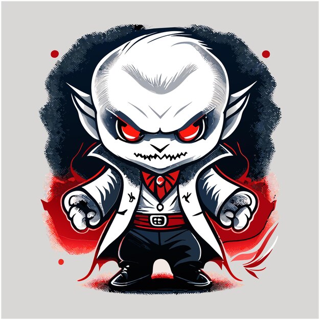 Vector mascot vampire illustration in vector format