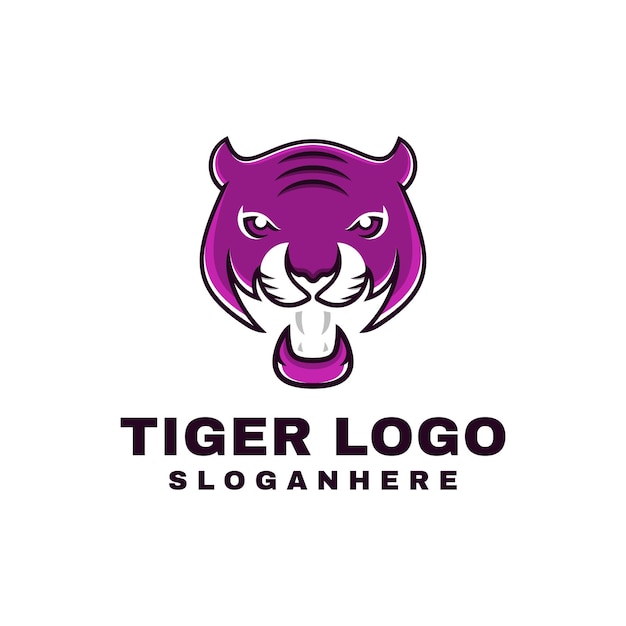 mascotte logo tijger dier illustratie