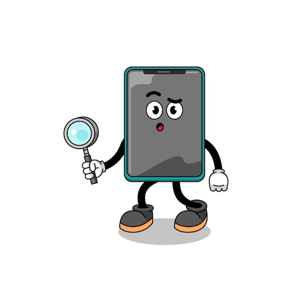 Mascotte van smartphone zoeken