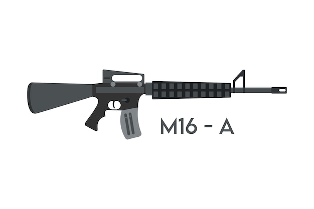 Vector masjiengeweer m16a