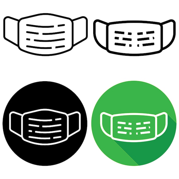 маска значок вектор шаблон иллюстрации дизайн логотипа