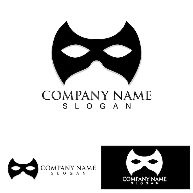 Vector mask logo and symbol vector