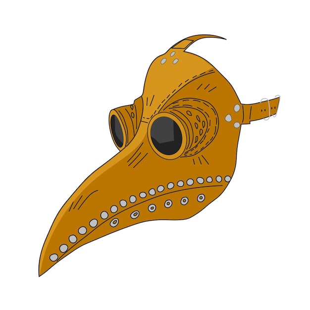 Vector the mask of the plague doctor