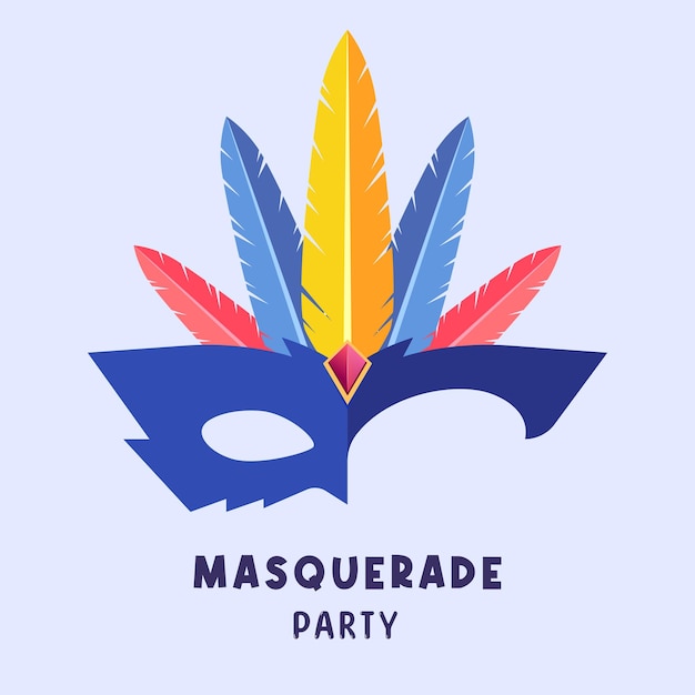 mask vector illustration design. masquerade party concept. masquerade ball, national celebration.