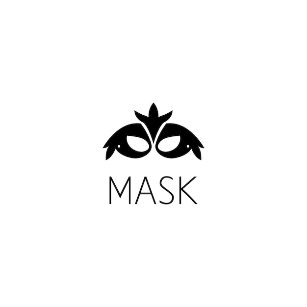 Masker logo grafisch ontwerpconcept