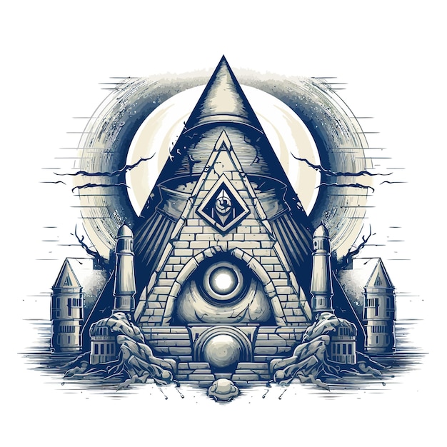 Вектор masonry_and_illuminati_vector