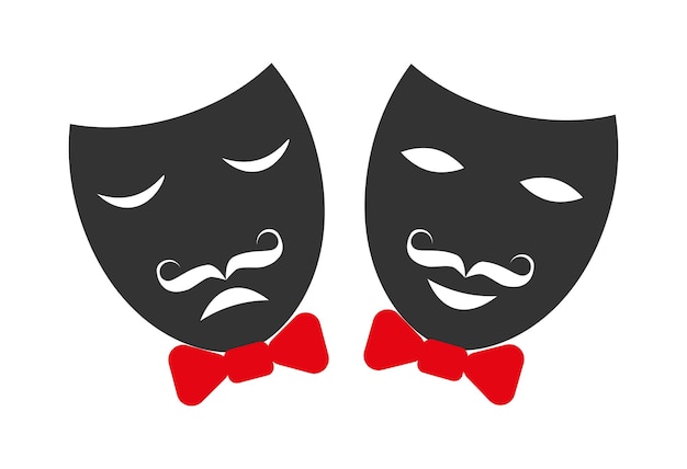 Vector masquerade icon.theater icon. vector illustration